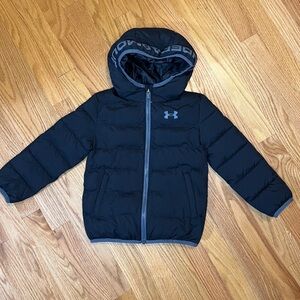 Under Armour Charcoal and Black Puffer Jacket